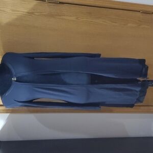 Laperla robe long sleeve silk blend black lingerie robe